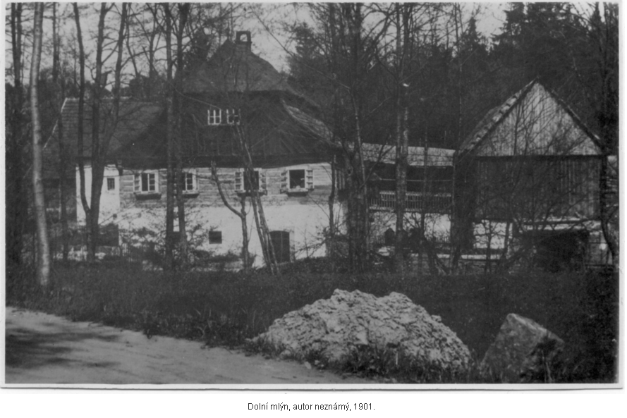 Dolní mlýn, autor neznámý, 1901